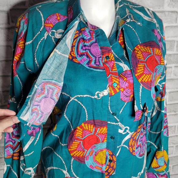 VTG 80s 90s Western Wrangler Button Up, size Large - Picture 2 of 6